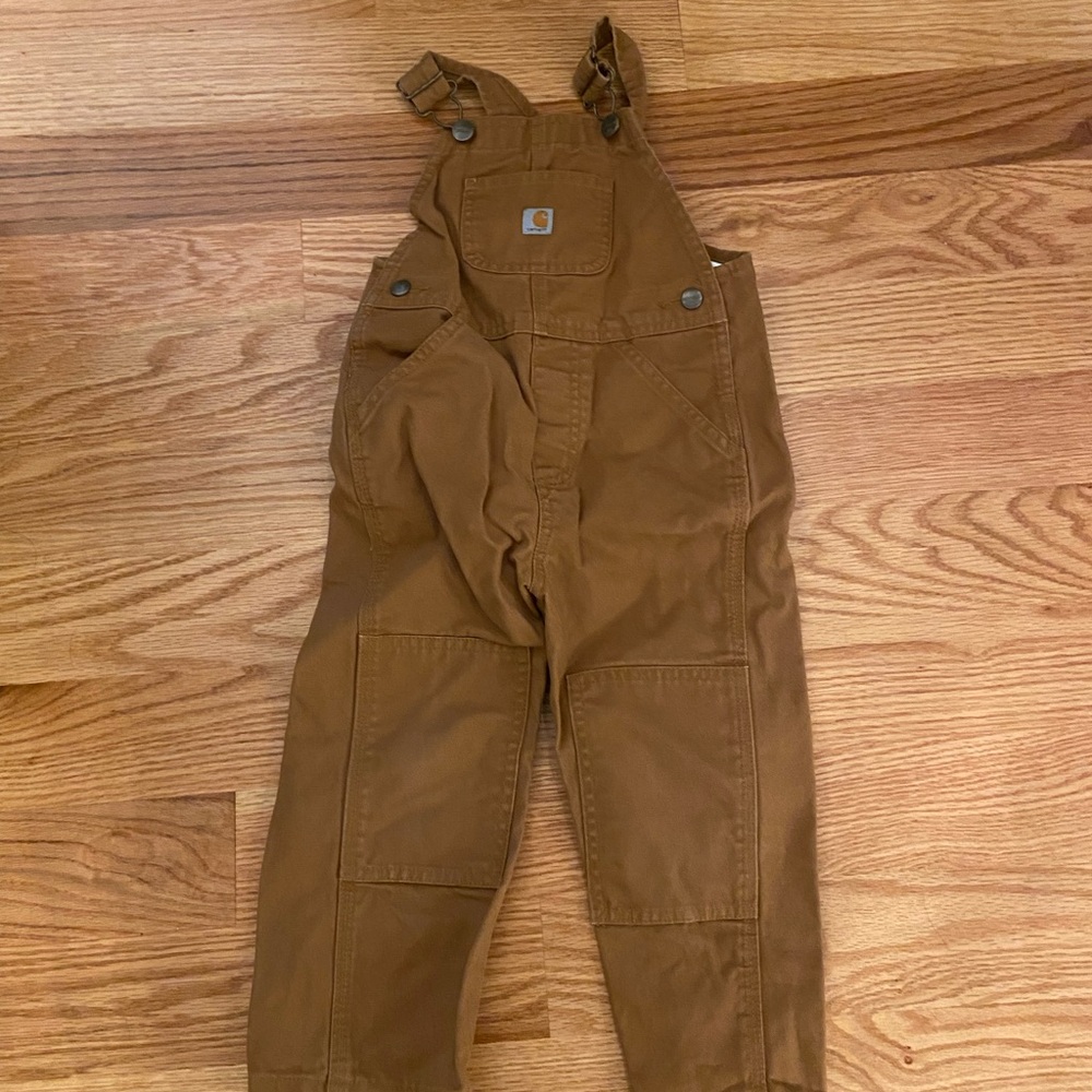Carhartt Brown Overalls Heavy-Duty Cotton Duck